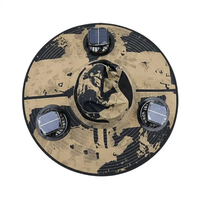 2026 New Three Solar Fan Outdoor Cooling Fan Hat