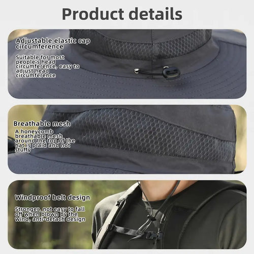 2026 New Three Solar Fan Outdoor Cooling Fan Hat