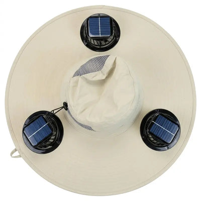 2026 New Three Solar Fan Outdoor Cooling Fan Hat