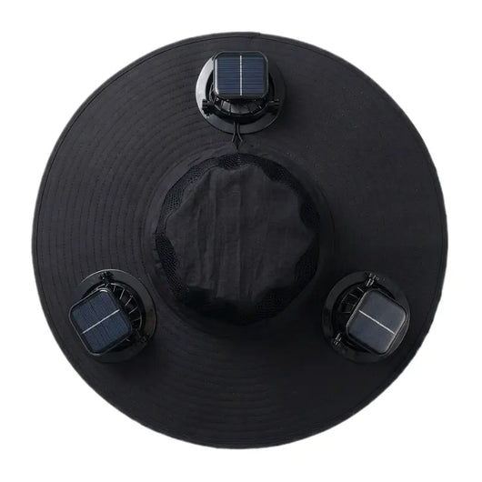 2026 New Three Solar Fan Outdoor Cooling Fan Hat