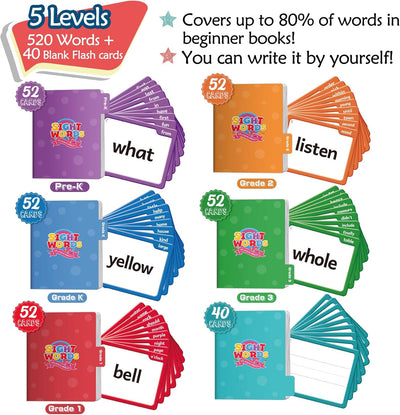 LeapKid™ Sight Words & Phonics Flash Cards