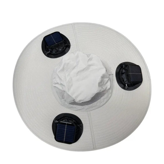 2026 New Three Solar Fan Outdoor Cooling Fan Hat